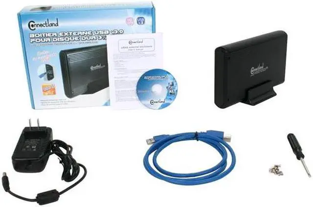 Alt view image 4 of 4 - SYBA CL-ENC35015 Aluminum 3.5" Black SATA I/II/III USB 3.0 External Enclosure