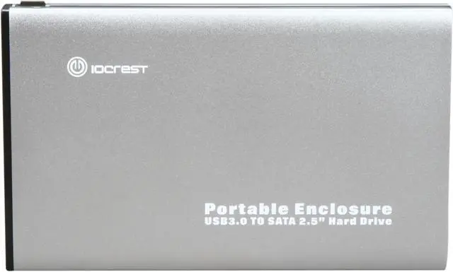 Alt view image 2 of 7 - SYBA SY-ENC25020 Aluminum 2.5" Silver SATA II USB 3.0 External Enclosure