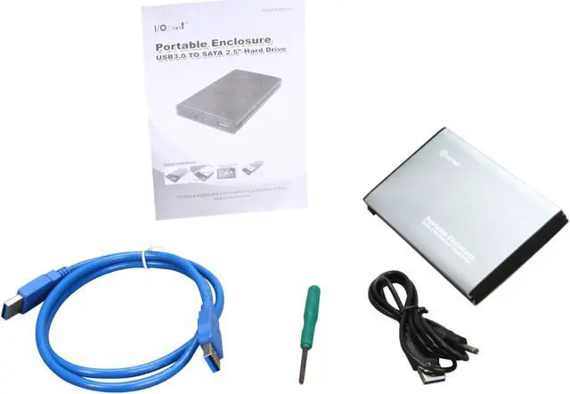 Alt view image 6 of 7 - SYBA SY-ENC25020 Aluminum 2.5" Silver SATA II USB 3.0 External Enclosure
