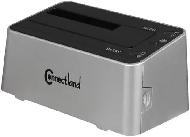 Alt view image 2 of 6 - SYBA CL-ENC50038 2.5" & 3.5" White SATA I / II / III USB 3.0 Dual Mode SATA III HDD Duplicator + Docking Station