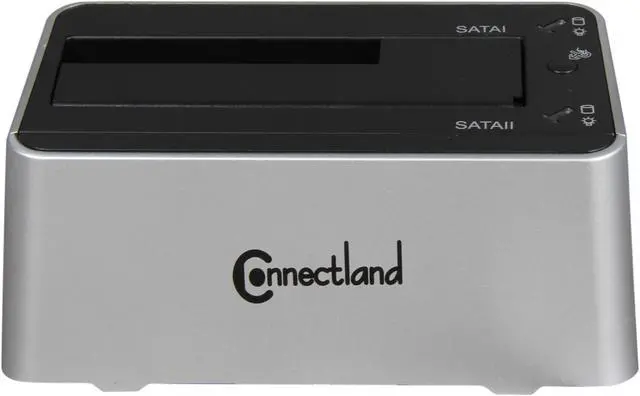 Alt view image 3 of 6 - SYBA CL-ENC50038 2.5" & 3.5" White SATA I / II / III USB 3.0 Dual Mode SATA III HDD Duplicator + Docking Station