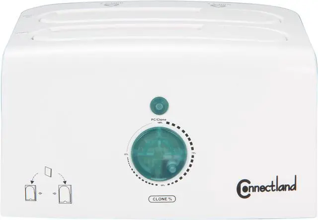 Alt view image 2 of 5 - SYBA CL-ENC50053 Plastic 2.5" & 3.5" White SATA USB 3.0 & eSATA Dual Interface 2-Slot Cloning, Backup Docking Station