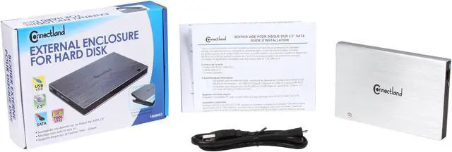 Alt view image 8 of 7 - SYBA CL-ENC25035 Aluminum 2.5" Aluminium Brush Finish SATA III USB 3.0 External Enclosure for Hard Disk and SSD (Tool Less Installation)