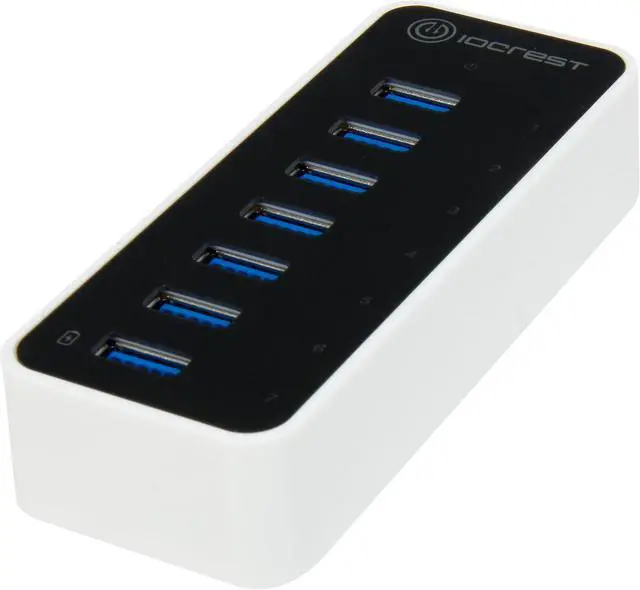 Main image of SYBA SY-HUB20152 Super Speed IO Crest 7-Port USB 3.0 Hub with AC Power Adapter