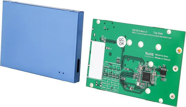 Main image of SYBA SY-ADA50098 Micro USB 3.1 mSATA and M.2 Enclosure