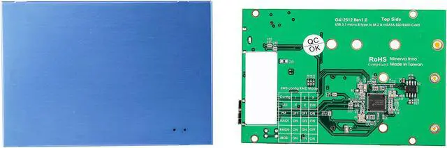 Alt view image 2 of 6 - SYBA SY-ADA50098 Micro USB 3.1 mSATA and M.2 Enclosure