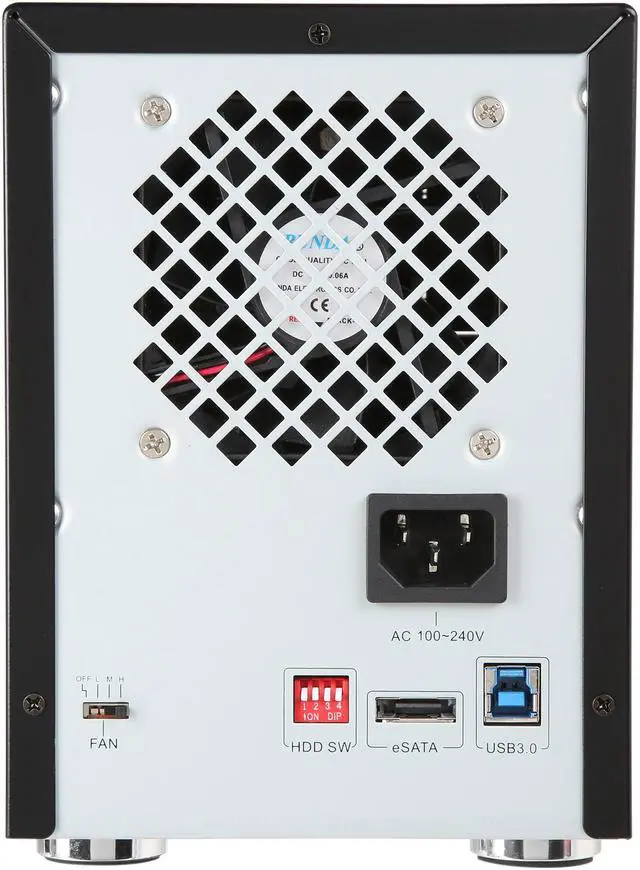 Alt view image 5 of 8 - SYBA SY-ENC50104 4 Bay 3.5" SATA III HDD NON-RAID Enclosure – Supports USB 3.0 & eSATA Interface