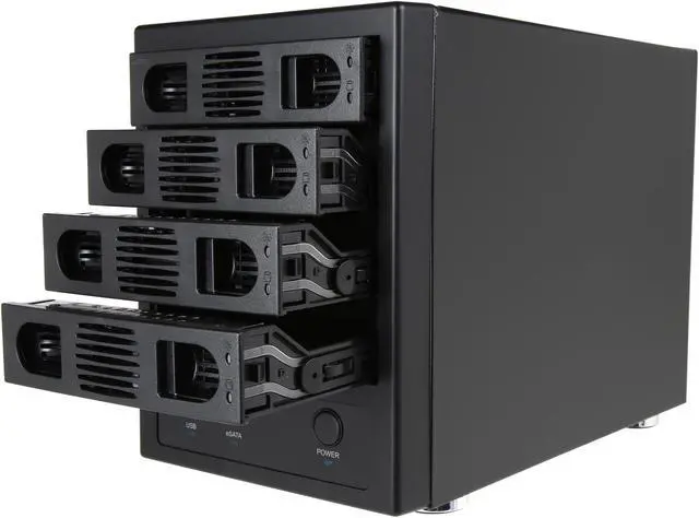 Alt view image 8 of 8 - SYBA SY-ENC50104 4 Bay 3.5" SATA III HDD NON-RAID Enclosure – Supports USB 3.0 & eSATA Interface