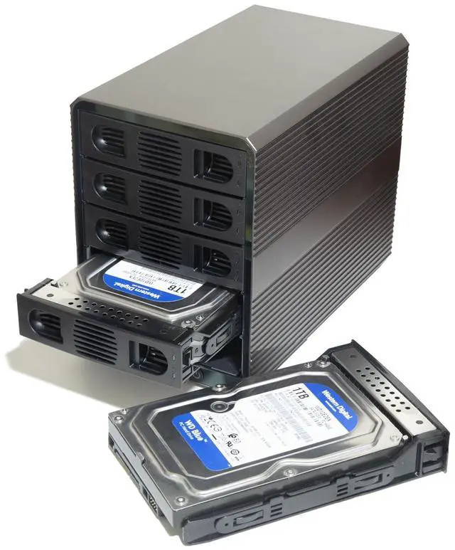 Alt view image 6 of 8 - 5 Bay USB 3.2 Type-C 10Gbps Daisy-Chain Hard Drive Enclosure DAS, Support 120TB (5x 24TB) 2.5" & 3.5" SATA HDD/SSD - SY-ENC50128