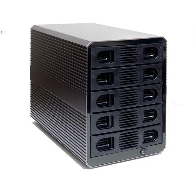 Alt view image 8 of 8 - 5 Bay USB 3.2 Type-C 10Gbps Daisy-Chain Hard Drive Enclosure DAS, Support 120TB (5x 24TB) 2.5" & 3.5" SATA HDD/SSD - SY-ENC50128