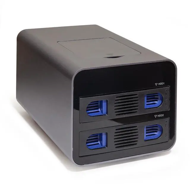 Alt view image 6 of 9 - USB 3.2 (10Gbps) Type-C 2 Bay 2.5 Inch and 3.5 Inch SATA Hard Drive + 2 Bay M.2 NMVe Combo External Hard Drive Enclosure - SY-ENC50127