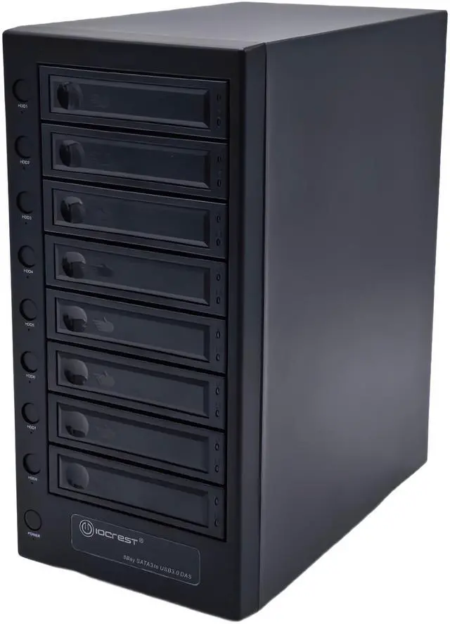Main image of USB 4.0 (40Gbps) Type-C 8 Bay 2.5 Inch and 3.5 Inch SATA Hard Drive External Hard Drive Enclosure - SY-ENC50129