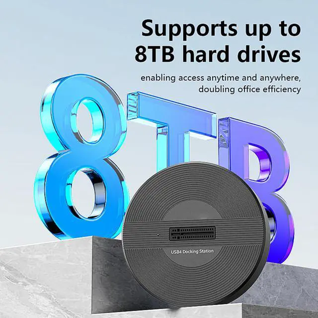 Alt view image 3 of 6 - USB4.0 (USB-C) 40G Portable NVMe M-Key (B+M) / NVMe / PCIe SSD (22110, 2280, 2260, 2242, 2230) Ultra Fast External SSD Docking (Docking Only)