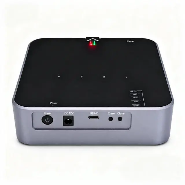 Alt view image 3 of 7 - 4 Bays USB4.0 (USB-C) 40G Portable NVMe (M Key, B+M Key) / PCIe SSD (2280, 2260, 2242, 2230) Ultra Fast External SSD Docking Station Duplicator Cloner (Docking Only)