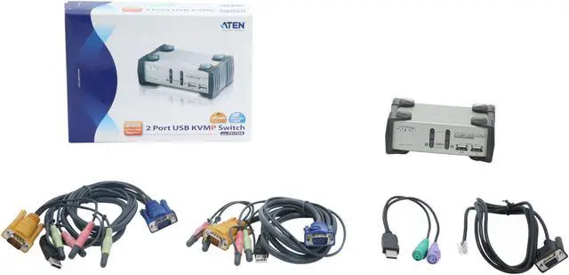 Alt view image 5 of 5 - ATEN CS1732 2-Port USB KVMP Switch with Audio Support