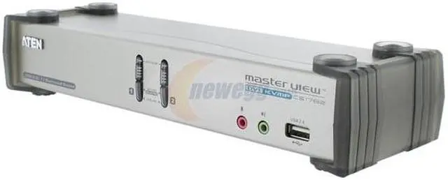 Alt view image 2 of 9 - ATEN CS1782 2-port Dual-Link DVI KVMP with USB 2.0 and 7.1 Audio Support