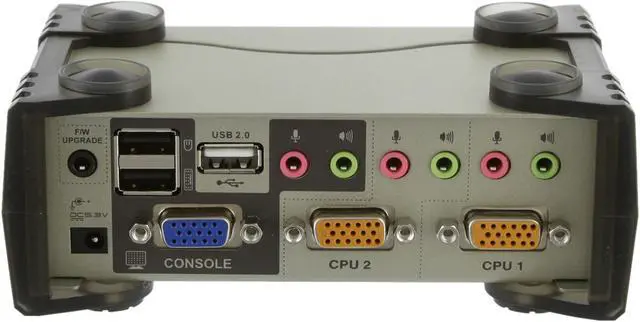 Alt view image 4 of 9 - ATEN CS1732B 2-Port USB KVMP Switch with Audio Support