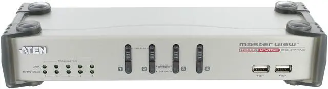 Alt view image 8 of 10 - ATEN CS1774 Masterview 4-Port USB 2.0 KVME Switch