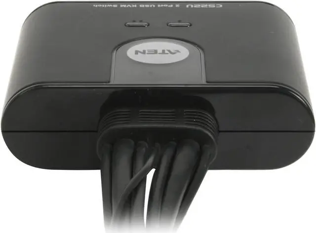 Alt view image 3 of 7 - ATEN CS22U 2-Port USB Cable KVM Switch
