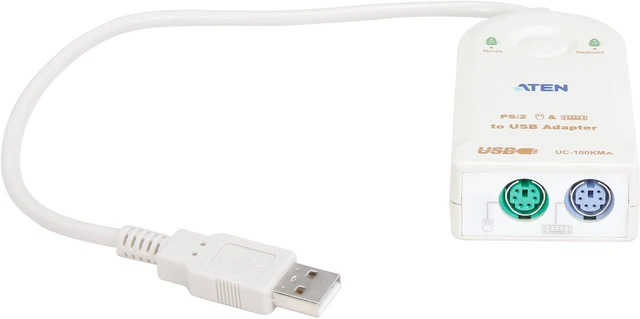 Alt view image 2 of 4 - ATEN USB to PS/2 Keyboard & Mouse Converter