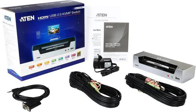 Alt view image 6 of 7 - ATEN CS1792 2-Port USB HDMI / Audio KVMP Switch