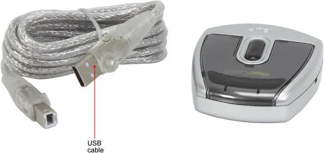 Alt view image 6 of 7 - ATEN US221A 2-Port USB 2.0 Peripheral Switch