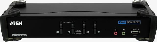 ATEN CS1784A Port Dual-Link DVI KVM with USB 2.0 and 2.1 Audio Support 