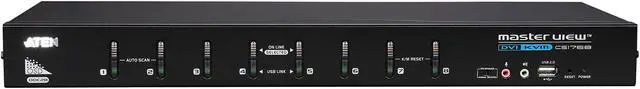 Alt view image 3 of 6 - ATEN CS1768 8-Port USB DVI KVM Switch