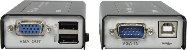 Alt view image 2 of 8 - ATEN CE100 Cat5 USB KVM Mini Console Extender - up to 320 ft