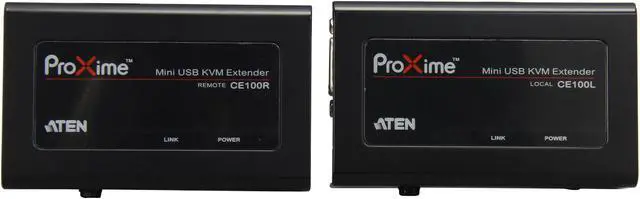 Alt view image 6 of 8 - ATEN CE100 Cat5 USB KVM Mini Console Extender - up to 320 ft