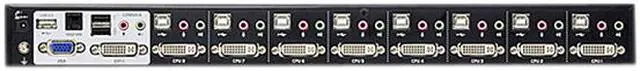 Alt view image 3 of 3 - Aten CS1788 8-Port USB DVI Dual Link KVM Switch