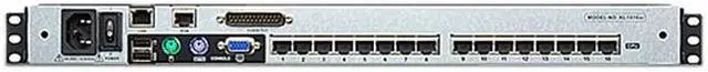 Alt view image 3 of 3 - ATEN KL1516AiN 16-Port 19in. Dual Rail CAT5 LCD KVM Over the Net
