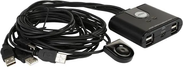 Alt view image 3 of 4 - ATEN US424 4-Port USB Peripheral Sharing Device