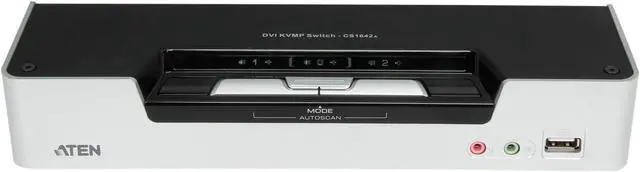 Alt view image 2 of 6 - ATEN CS1642A 2-Port USB 2.0 DVI Dual View KVMP Switch