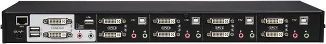 Alt view image 4 of 5 - ATEN CS1644A 4-port Dual Video Dual Link DVI KVMP Switch with Audio Support, Cables Included