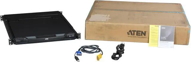 Alt view image 8 of 8 - ATEN CL1000N KVM w/ integrated 19” LCD