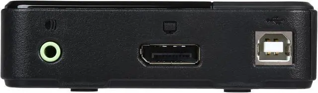 Alt view image 4 of 7 - ATEN CS782DP 2-Port UHD 4K USB DisplayPort KVM Switch - allows to access two 4K-enabled computers from a single USB keyboard, USB mouse, and DisplayPort video console