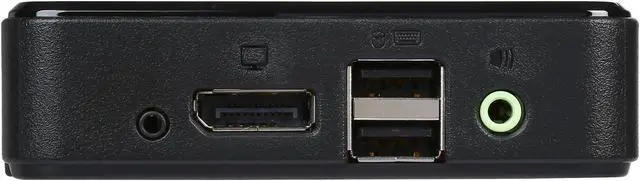 Alt view image 5 of 7 - ATEN CS782DP 2-Port UHD 4K USB DisplayPort KVM Switch - allows to access two 4K-enabled computers from a single USB keyboard, USB mouse, and DisplayPort video console
