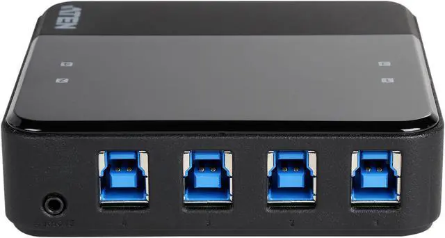Alt view image 3 of 6 - ATEN US434 4-port USB 3.0 Peripheral Sharing Device