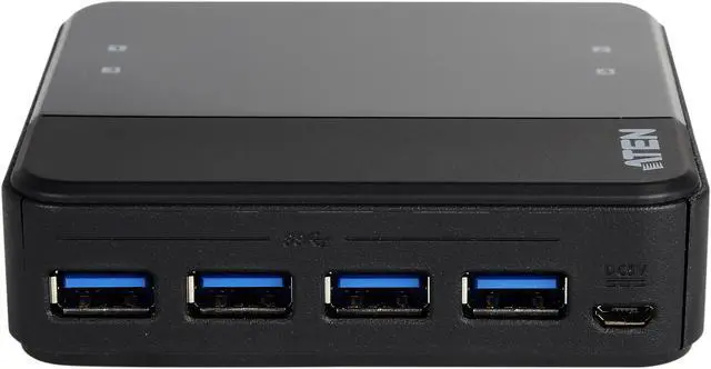 Alt view image 5 of 6 - ATEN US434 4-port USB 3.0 Peripheral Sharing Device