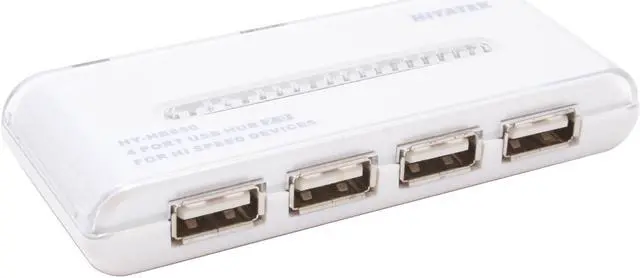 Main image of HIYATEK HUB-USB2-850W 4 Port USB2.0 White HUB