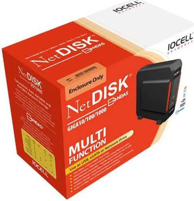 Alt view image 3 of 3 - IOCell Networks  351UNE  3.5" USB/eSATA/Ethernet Enclosure For USB or Network Storage