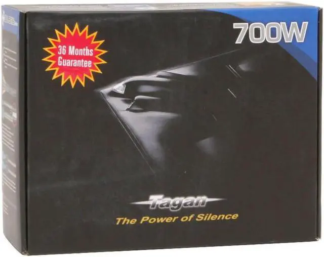 Alt view image 7 of 7 - Tagan TG700-U25 700 W ATX12V / EPS12V SLI Certified CrossFire Ready 80 PLUS Certified Active PFC Power Supply