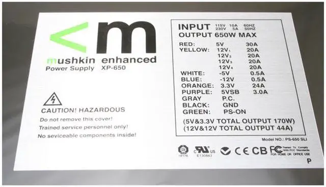 Alt view image 2 of 9 - mushkin XP-650 650W ATX12V SLI Ready Modular  Power Supply