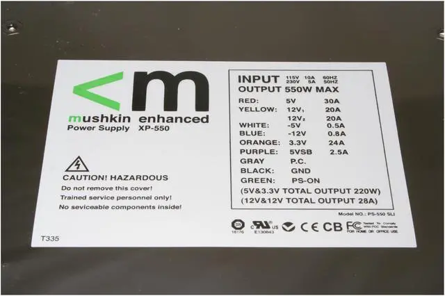 Alt view image 3 of 9 - Mushkin Enhanced 550200 550 W ATX12V SLI Ready Modular Power Supply