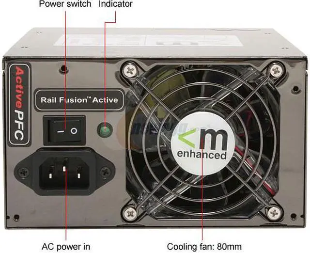 Alt view image 2 of 9 - Mushkin Enhanced 550150 650 W ATX12V SLI Ready Modular Active PFC Power Supply