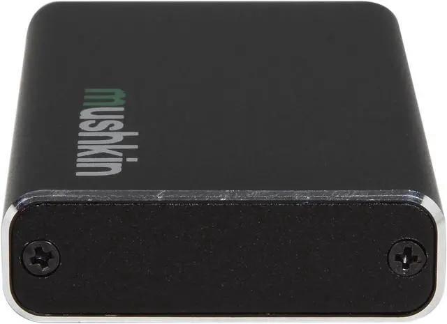 Alt view image 4 of 5 - Mushkin FLUX AT-ENCKIT Aircraft Grade Aluminum 1.8" Black mSATA III USB 3.0 External Enclosure