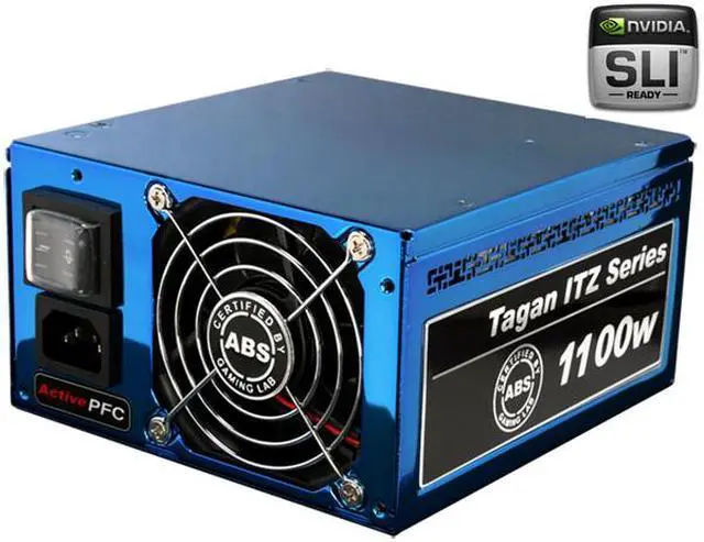 Main image of ABS Tagan ITZ Series ITZ1100 1100 W ATX12V / EPS12V SLI Certified CrossFire Ready Active PFC Power Supply