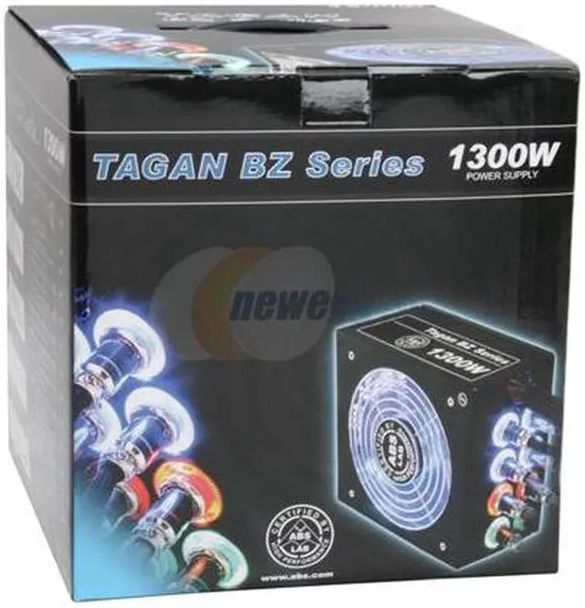 Alt view image 17 of 17 - ABS Tagan BZ Series BZ1300 1300 W ATX12V / EPS12V SLI Ready CrossFire Ready PipeRock type modular cable with colorful LED Active PFC Patent Piperock Modular Power Supply
