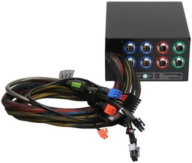 Alt view image 7 of 17 - ABS Tagan BZ Series BZ1300 1300 W ATX12V / EPS12V SLI Ready CrossFire Ready PipeRock type modular cable with colorful LED Active PFC Patent Piperock Modular Power Supply